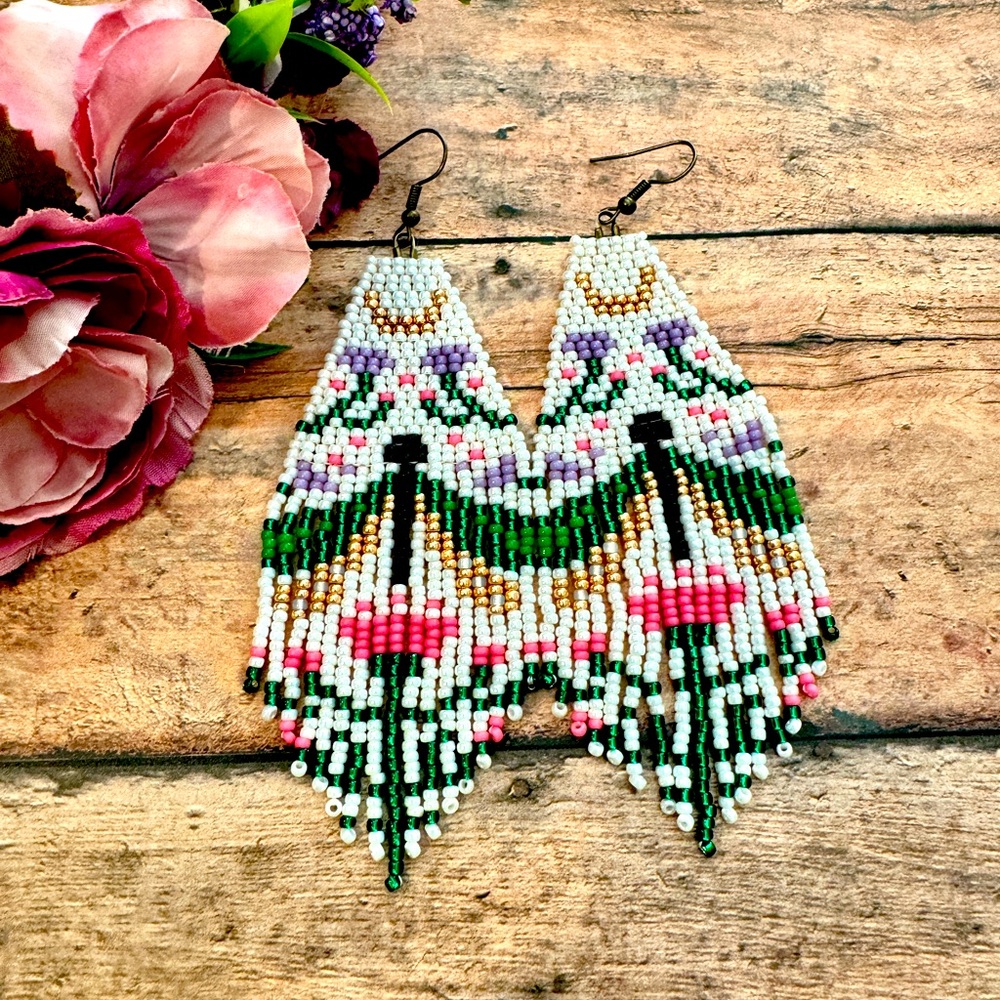 Dragonfly Beaded Earring
